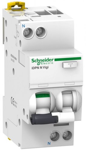 Автомат дифференциального тока АВДТ Schneider Electric Acti9 iDPN Vigi 2п 16А 30мА 6,0кА C тип AC картинка